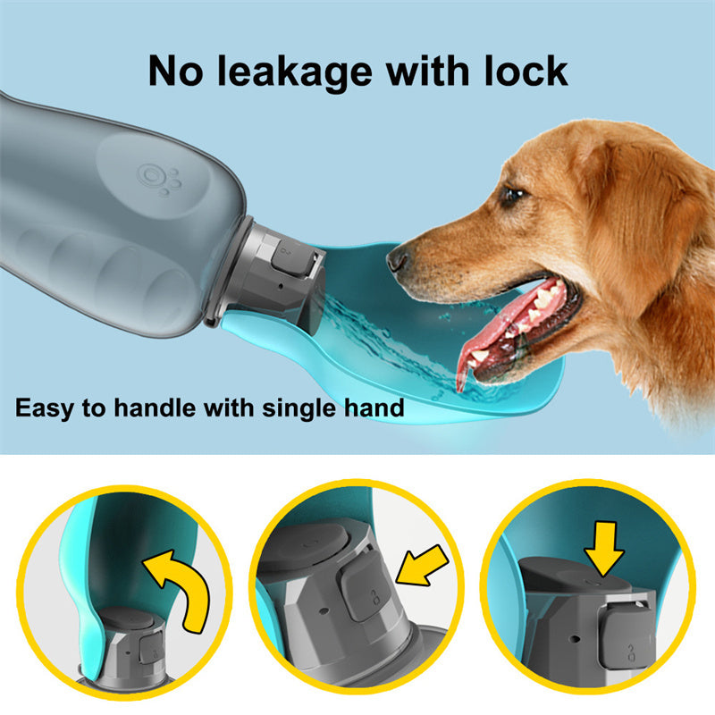 Big Bottle, Happy Pup – Leakproof Pet Water Solution (800ml)