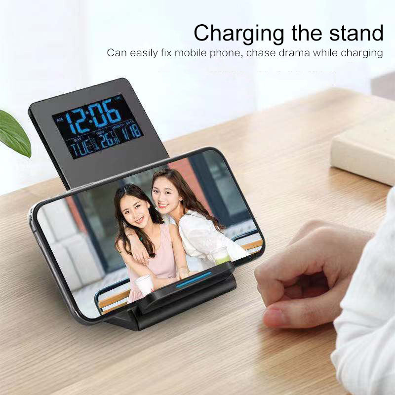 SmartDesk™ – Alarm Clock, Wireless Charger & Mobile Holder