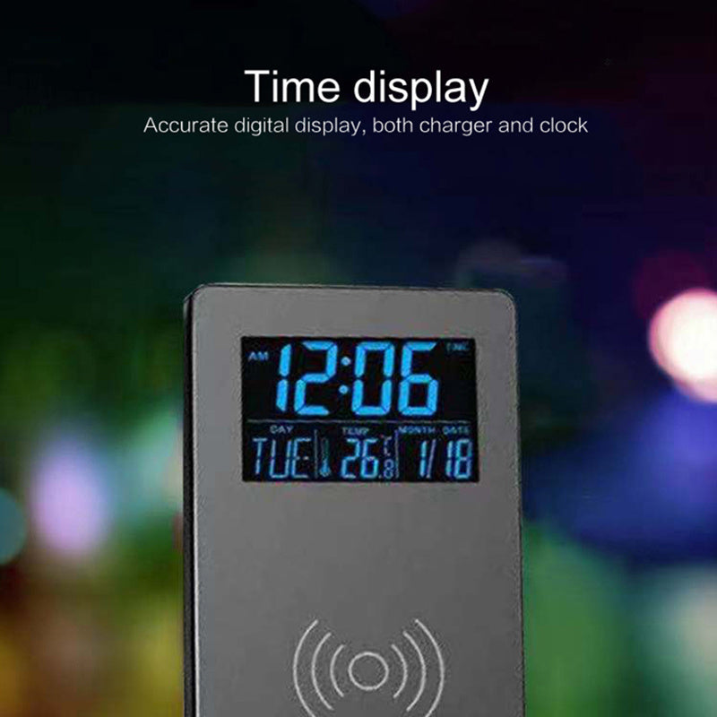 SmartDesk™ – Alarm Clock, Wireless Charger & Mobile Holder