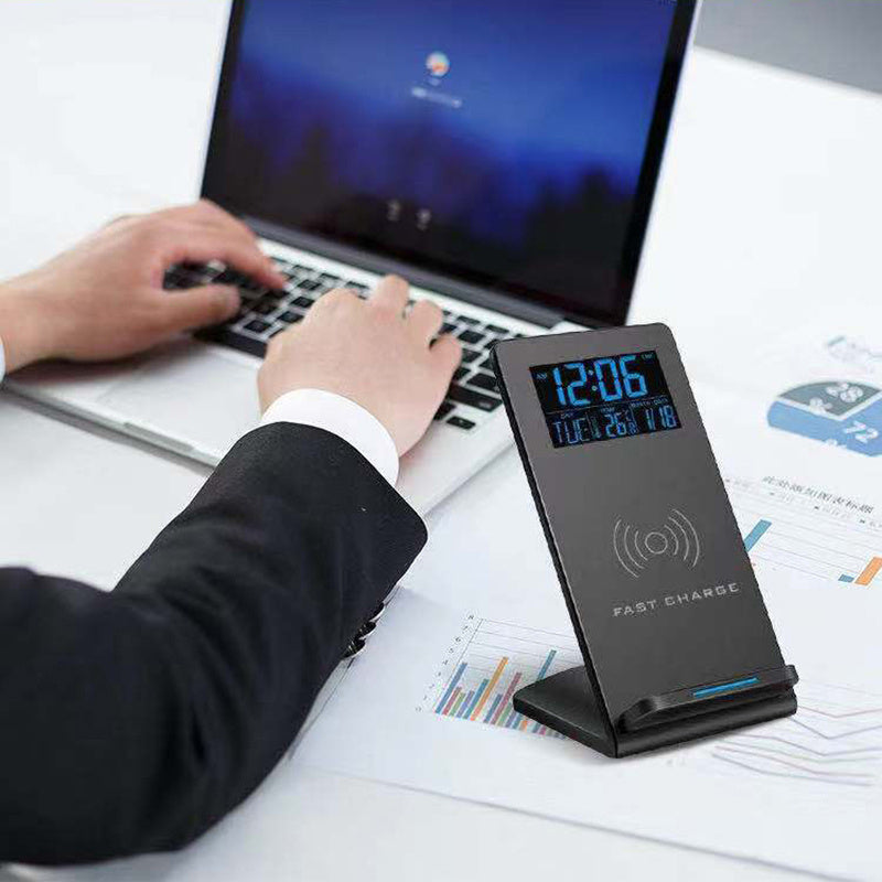 SmartDesk™ – Alarm Clock, Wireless Charger & Mobile Holder
