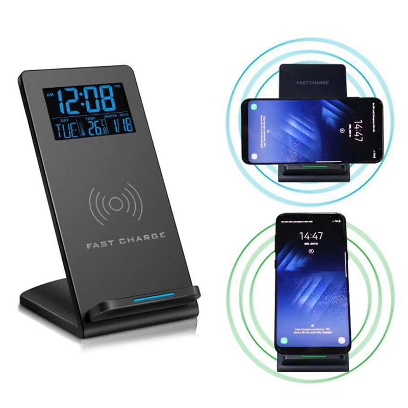SmartDesk™ – Alarm Clock, Wireless Charger & Mobile Holder