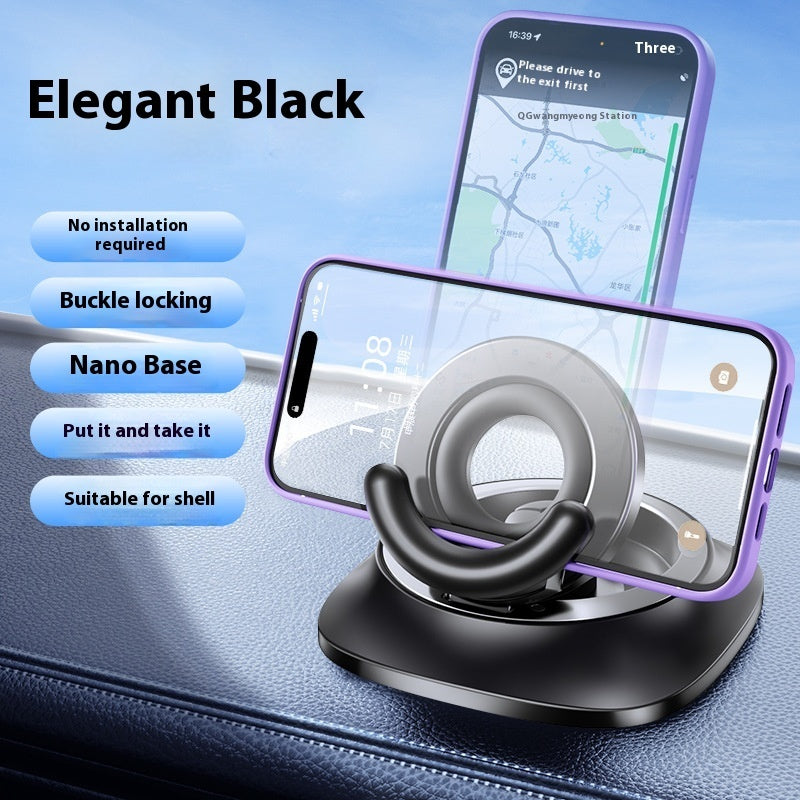 Foldable Magnetic Car Phone Holder – Vacuum Suction Mount for Commuters