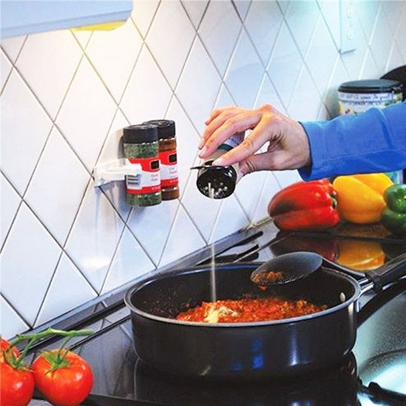 Snap & Store™ – Compact Spice Rack for Kitchen Gadgets