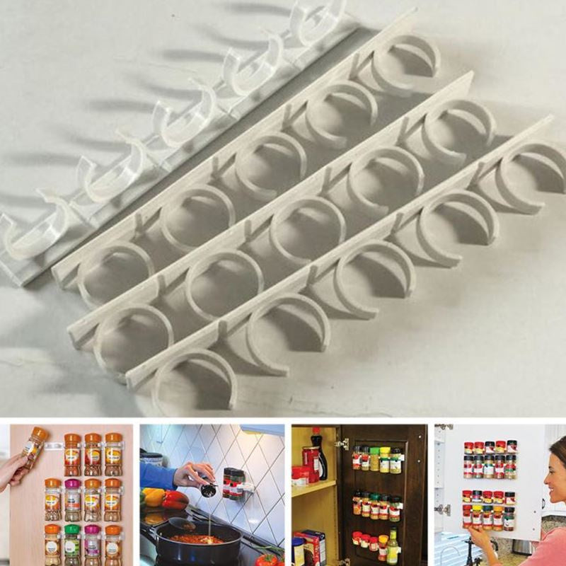 Snap & Store™ – Compact Spice Rack for Kitchen Gadgets
