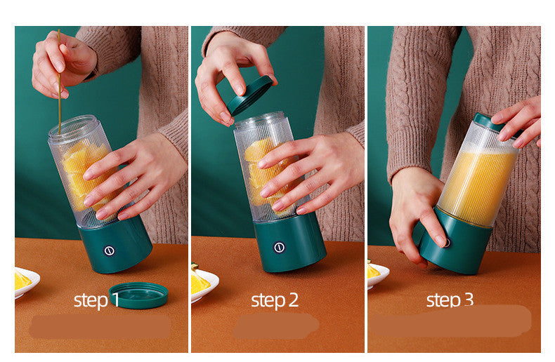 On-the-Go Juicer – Small & Rechargeable Fruit Blender