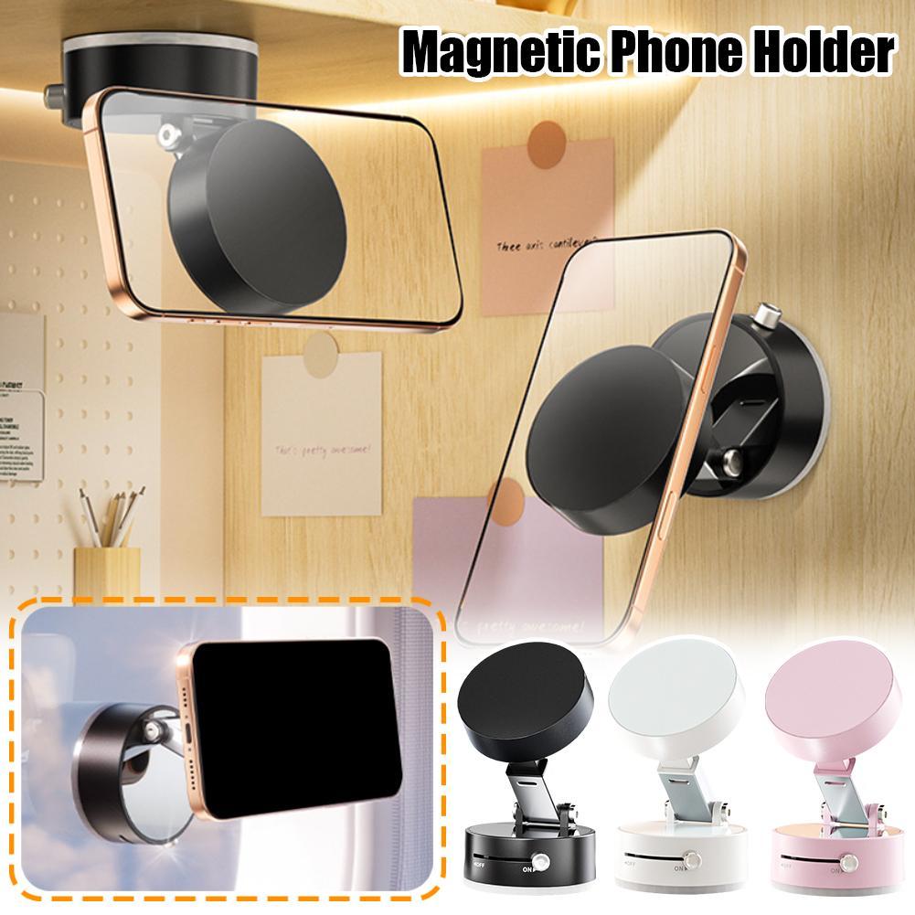 Foldable Magnetic Car Phone Holder with Suction Cup – Hands-Free Navigation Mount