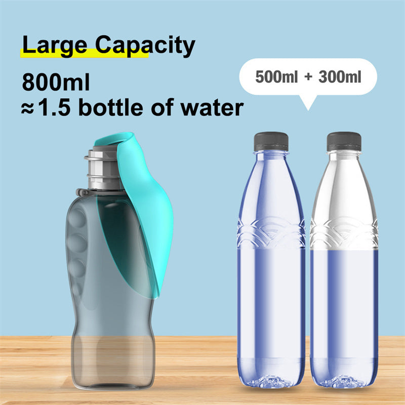 Big Bottle, Happy Pup – Leakproof Pet Water Solution (800ml)