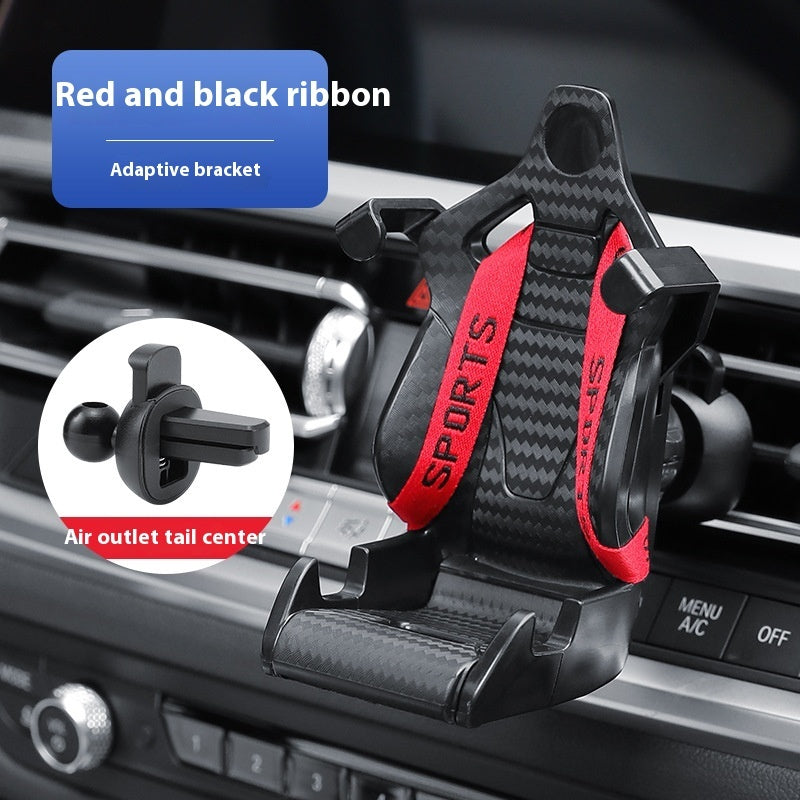 “360° Rotatable Racing Seat Car Phone Holder — Air Vent Clip Mobile Mount