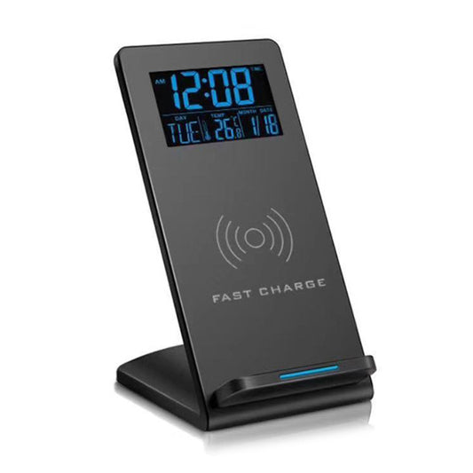SmartDesk™ – Alarm Clock, Wireless Charger & Mobile Holder
