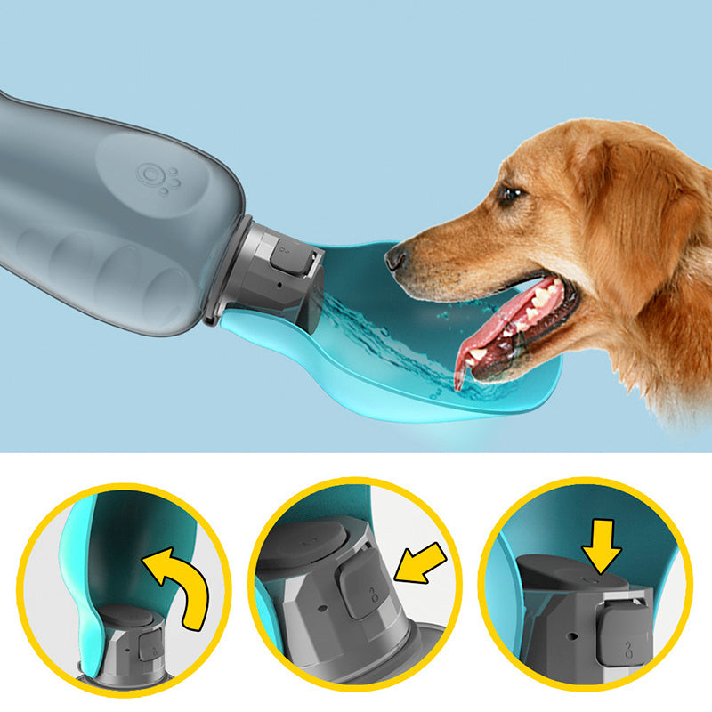 Big Bottle, Happy Pup – Leakproof Pet Water Solution (800ml)