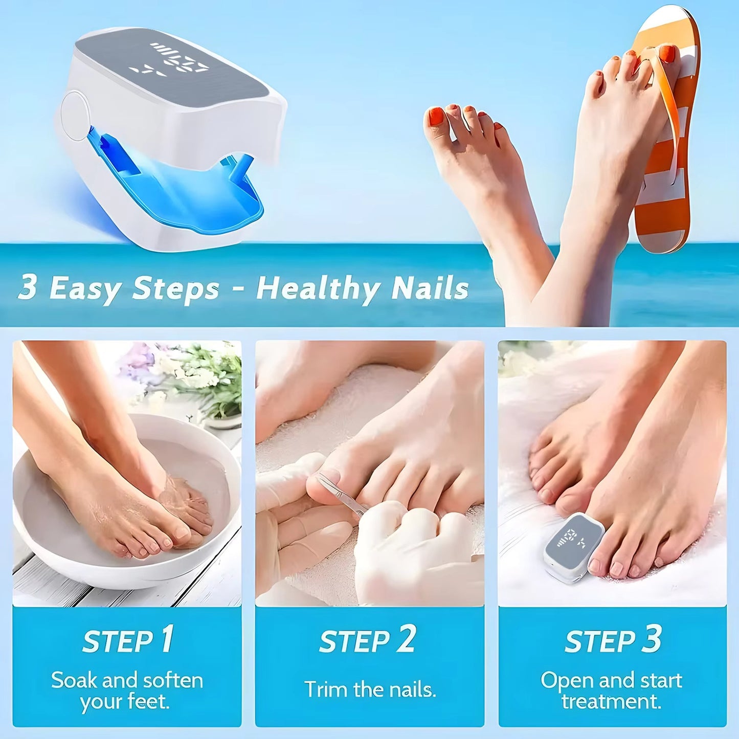 LED Nail Fungus Remover – Rechargeable Laser Treatment Device
