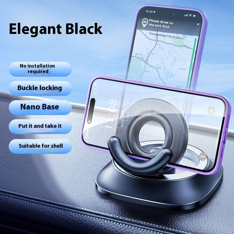 Foldable Magnetic Car Phone Holder – Vacuum Suction Mount for Commuters