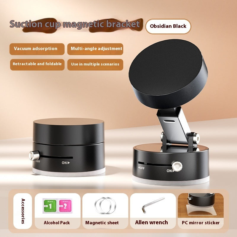 Foldable Magnetic Car Phone Holder with Suction Cup – Hands-Free Navigation Mount