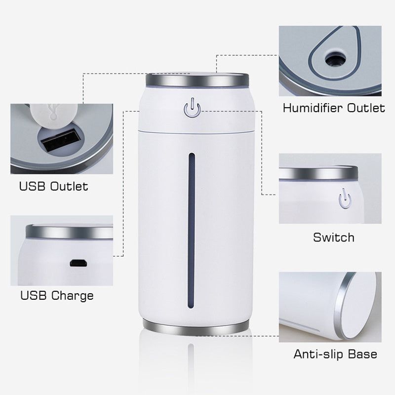 Mini Car Humidifier – 220ML USB Aroma Diffuser