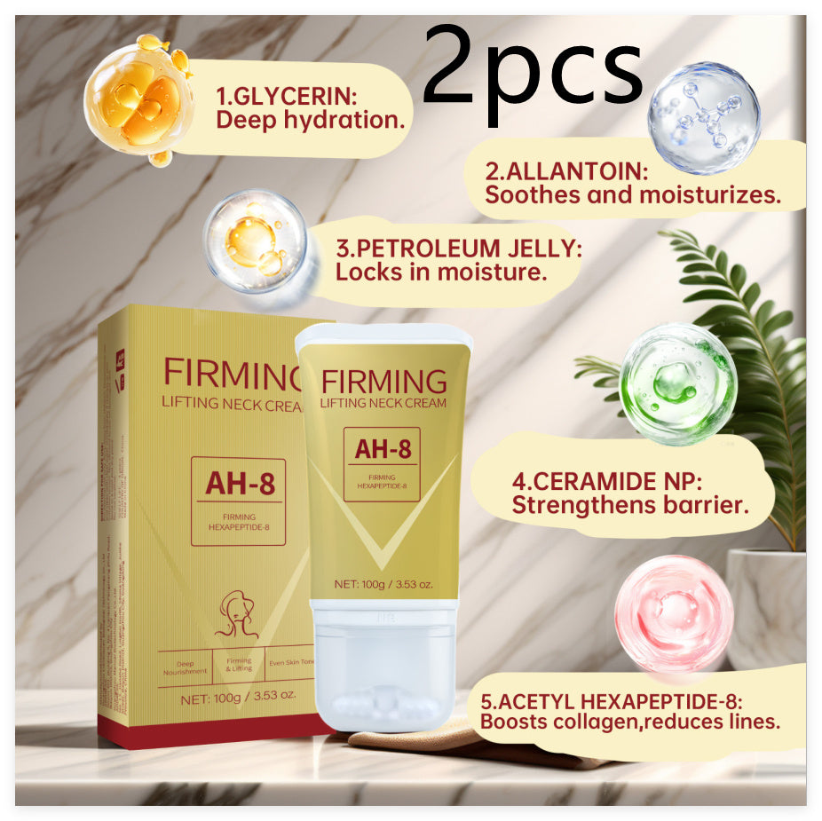 Neck Firming Roller Cream – Lifts, Smooths Lines & Nourishes Skin