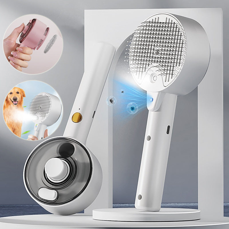 Self-Cleaning Pet Hair Remover Brush – Grooming Tool for Dogs & Cats