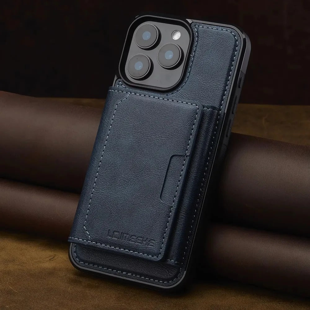 2-in-1 iPhone Wallet Case with Card Holder – Detachable Design