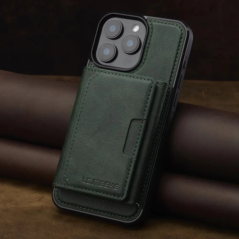 2-in-1 iPhone Wallet Case with Card Holder – Detachable Design