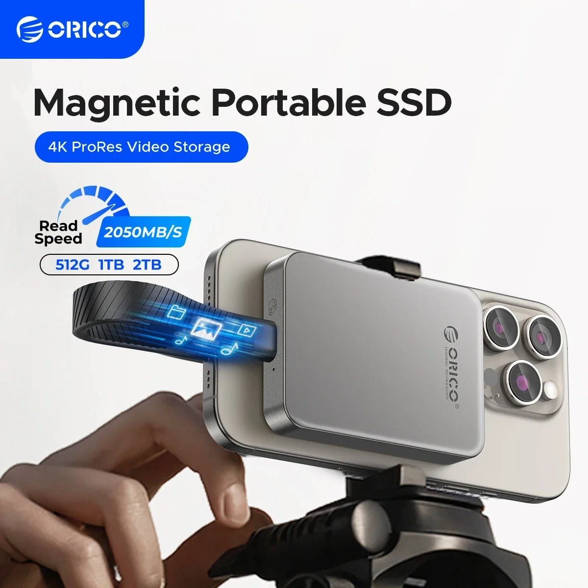 ORICO High-Speed Magnetic SSD – iPhone ProRes & 4K HDR Recording
