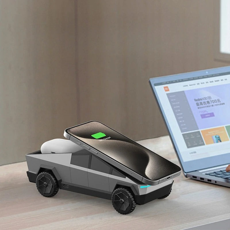 CyberDock™ 3-in-1 Cybertruck Wireless Charging Station – Qi2 Fast Charging Dock