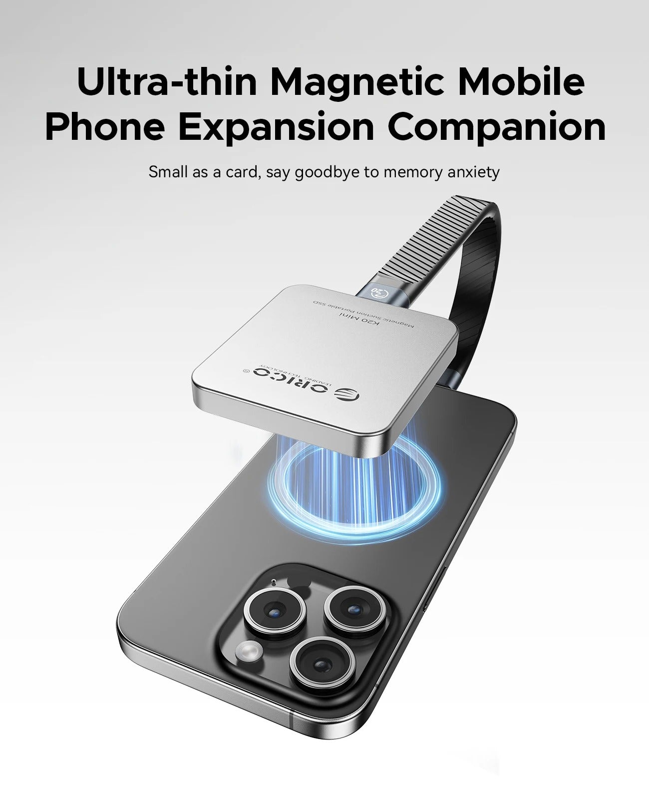ORICO High-Speed Magnetic SSD – External Storage for iPhone Pro/Max