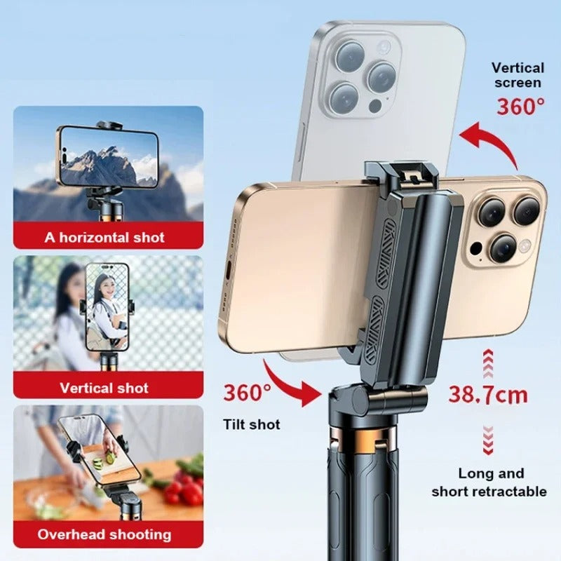 Super Mini Selfie Stick with Bluetooth Remote