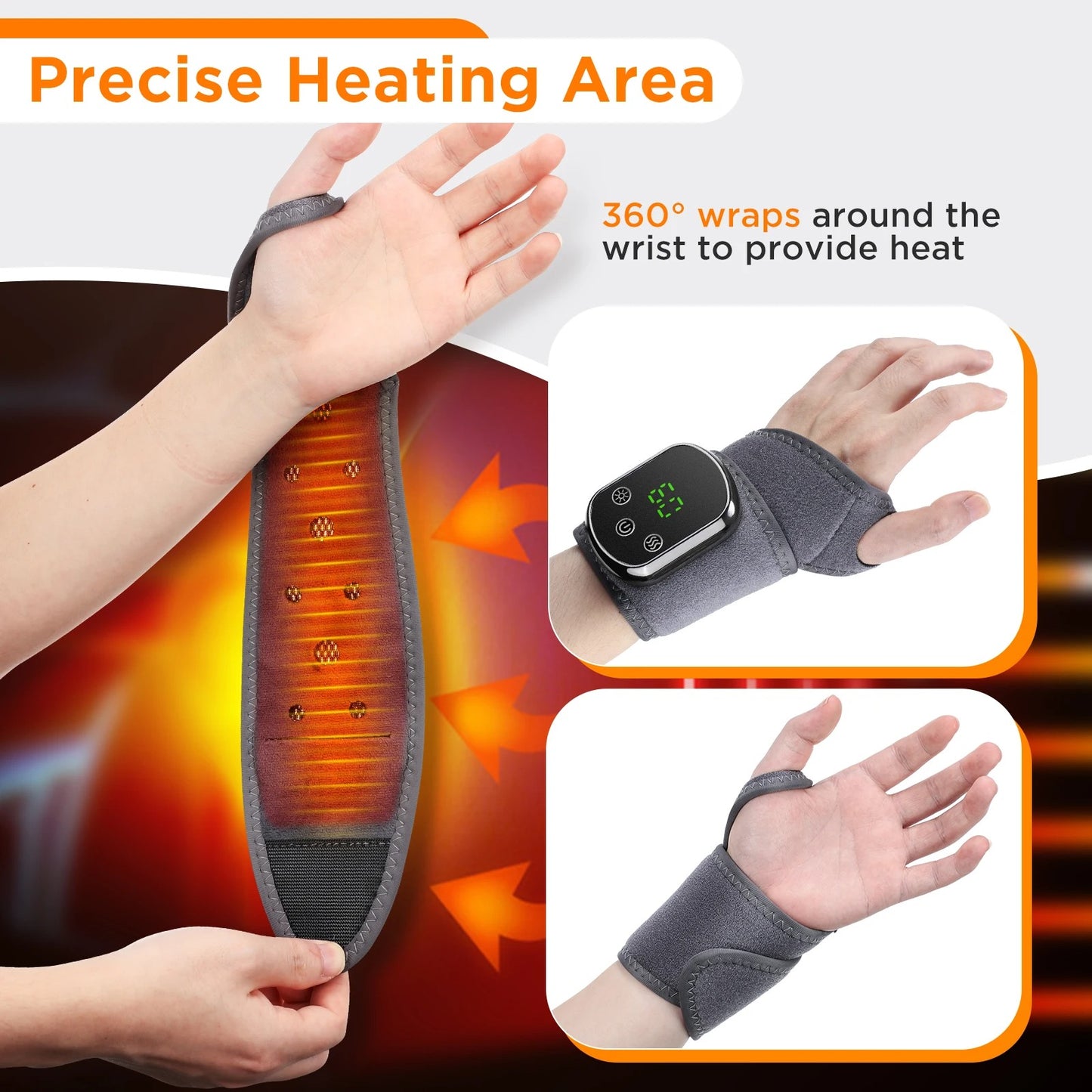 Electric Wrist & Ankle Massage Brace – Pain Relief & Protection