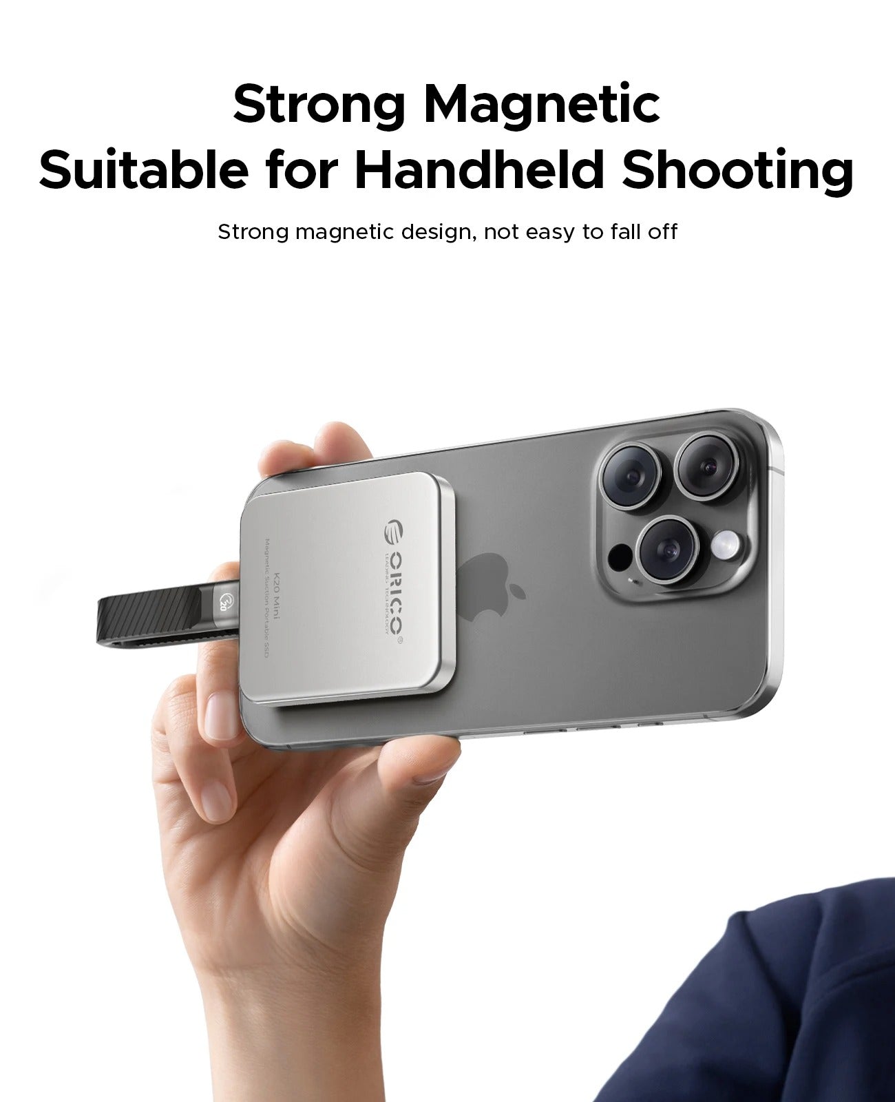 ORICO High-Speed Magnetic SSD – External Storage for iPhone Pro/Max