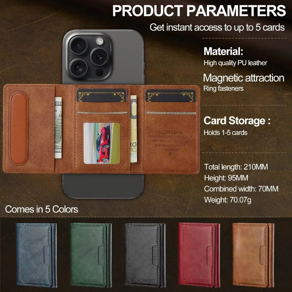 2-in-1 iPhone Wallet Case with Card Holder – Detachable Design