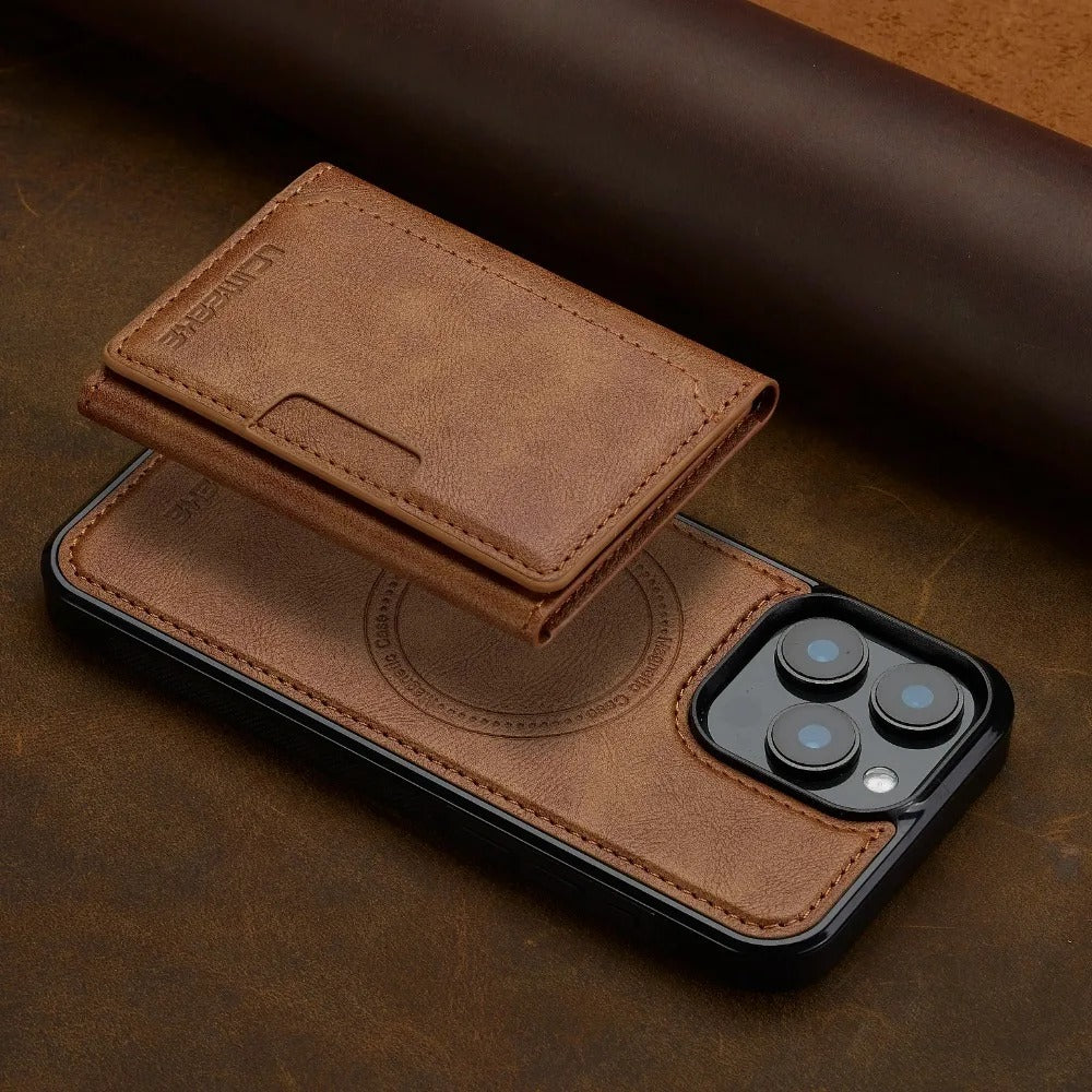 2-in-1 iPhone Wallet Case with Card Holder – Detachable Design