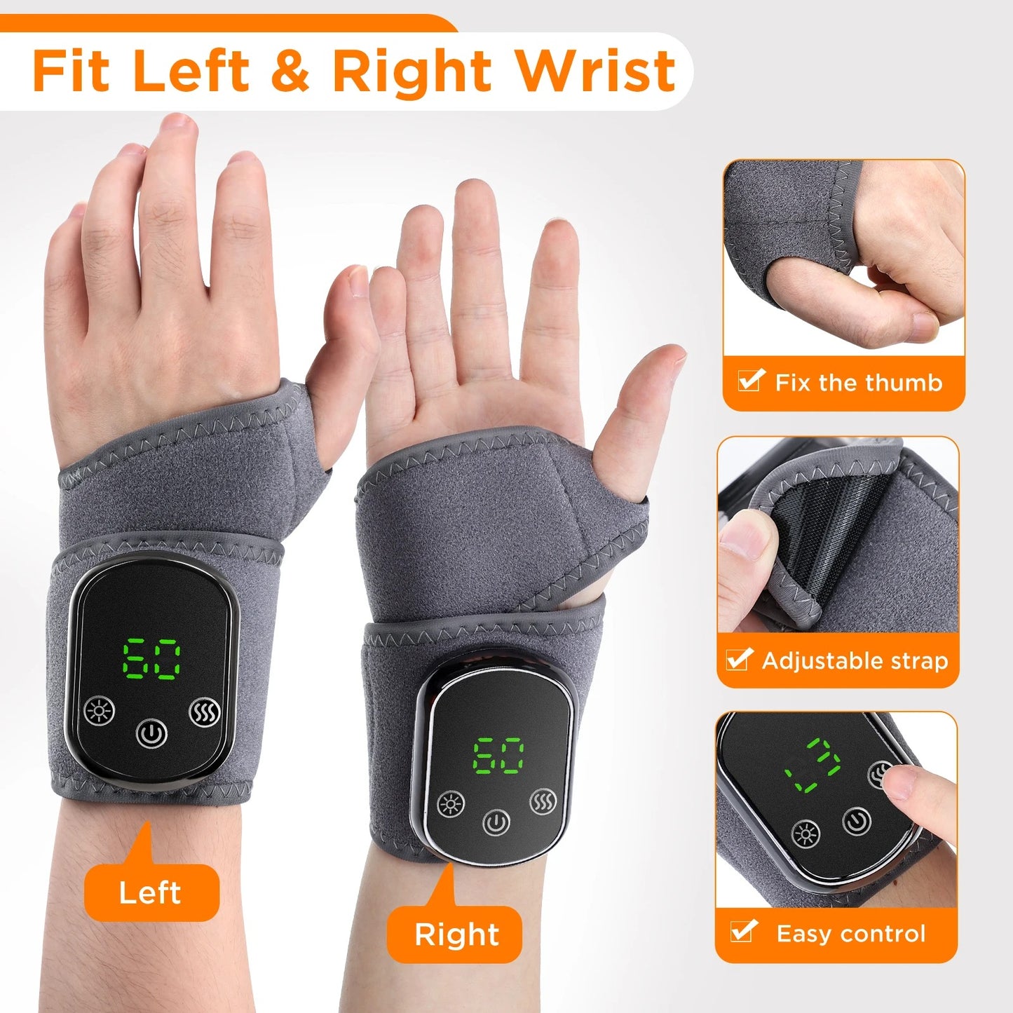 Electric Wrist & Ankle Massage Brace – Pain Relief & Protection