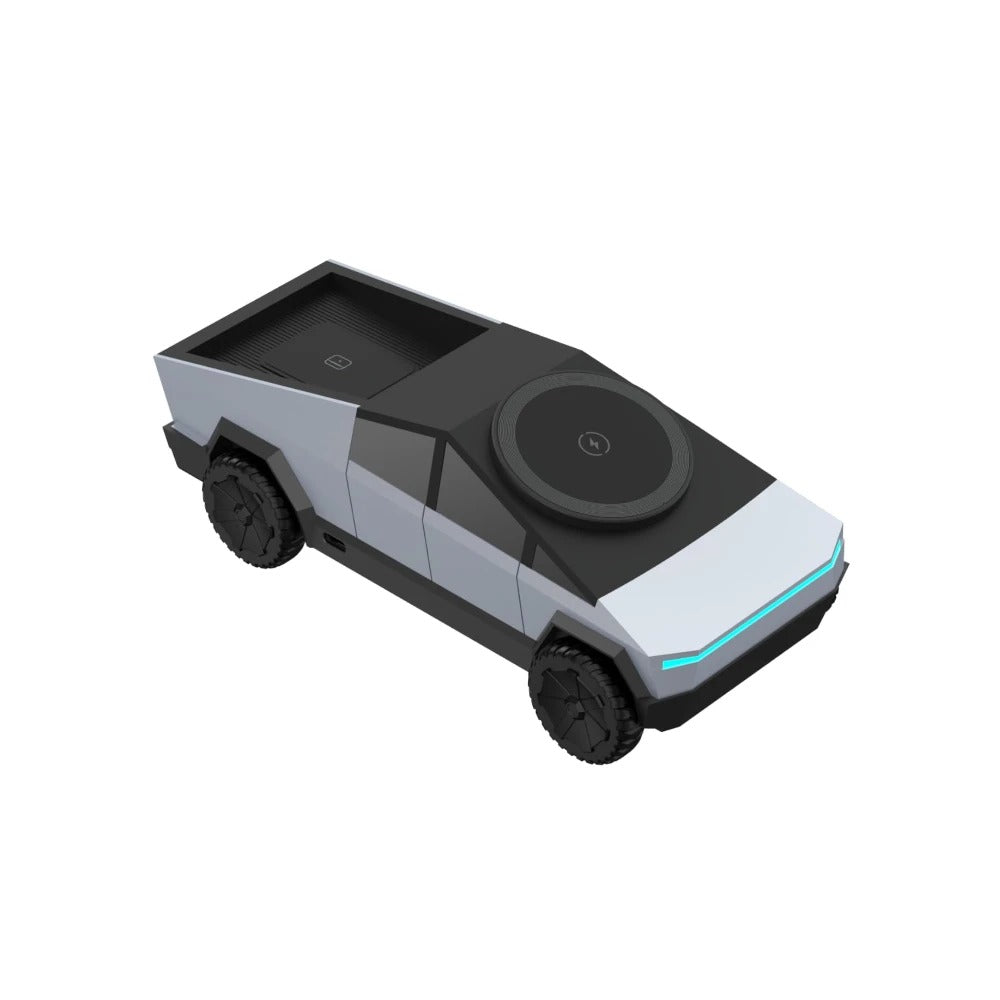 CyberDock™ 3-in-1 Cybertruck Wireless Charging Station – Qi2 Fast Charging Dock