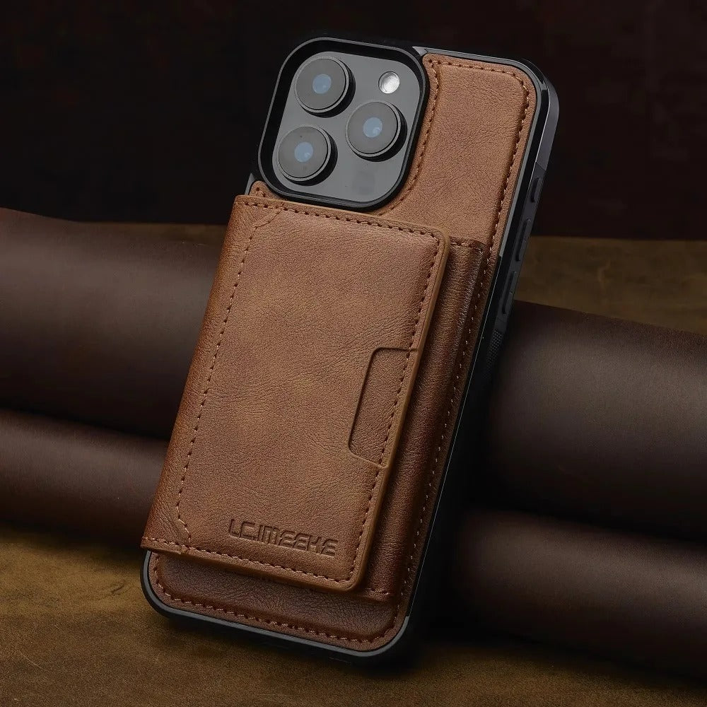 2-in-1 iPhone Wallet Case with Card Holder – Detachable Design