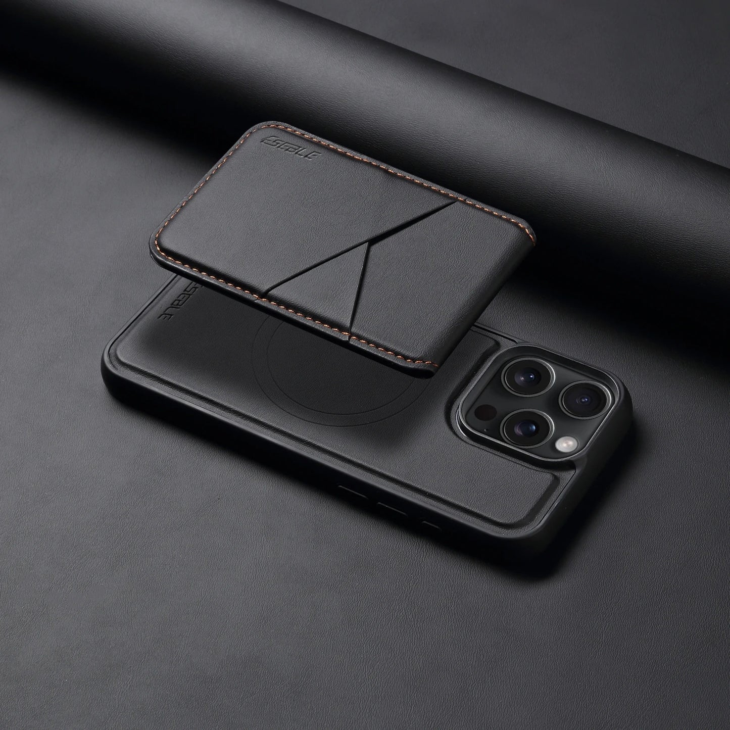 2-in-1 Magnetic Leather Wallet Case for iPhone 13–17 Pro Max