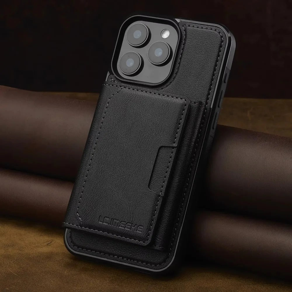 2-in-1 iPhone Wallet Case with Card Holder – Detachable Design